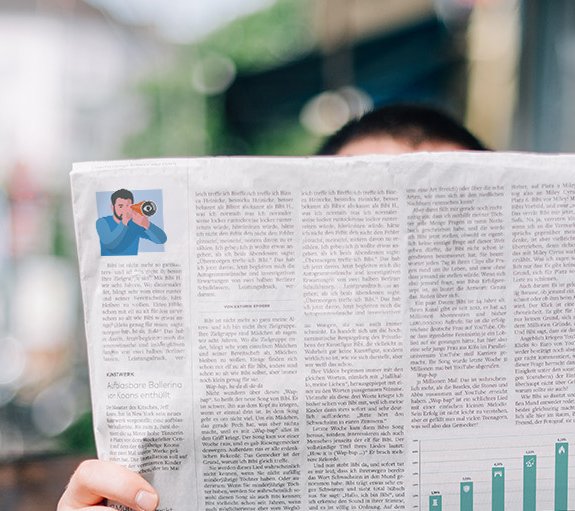 AXA IM Select insights - man reading newspaper